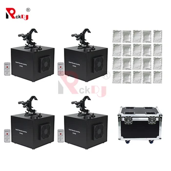 

4pcs with Flightcase and 20 Bags Powder 400W Fall Cold Spark Firework Machine For Wedding Dmx And Remote Control