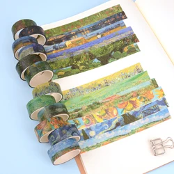 Ensemble de 12 rouleaux de ruban adhésif Washi pour Scrapbooking, 2m, bande adhésive décorative, Washitape paysage, bande de masquage, papeterie Kawaii 
