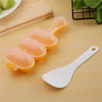 

Sushi Ball Tools Rice Ball Mould 3 Balls Shake One Shake Children's DIY Cooking Supplementary Food Tool Wholesale