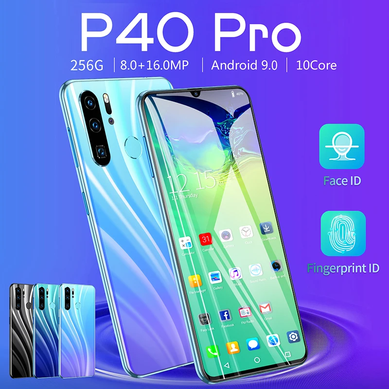 Global Version P40 PRO 6.3 Inch Fingerprint Full