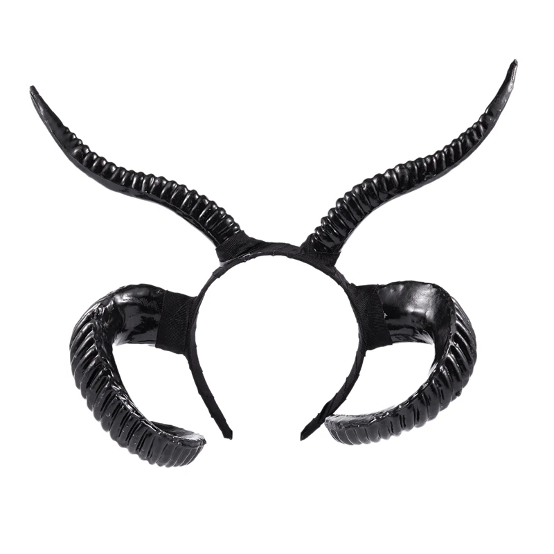 

Gothic Antler Sheep Horn Hoop Headband Forest Animal Photography Manual Cosplay Headpieces Party Accessories
