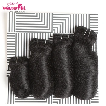 

Loose Wave Human Hair Double Drawn Brazilian 100% Natural Color 160 gram Bundles Hair Weave Extension 4Pcs/Set Black Color