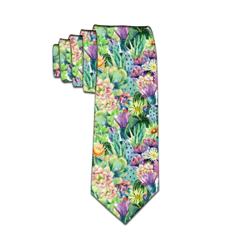 8 см Новинка мужские галстуки 3D галстук с рисунком тонкий облегающий узкий Галстуки повседневные Цветочные Галстуки для мужчин вечерние аксессуары 5LD48 - Color: Style10