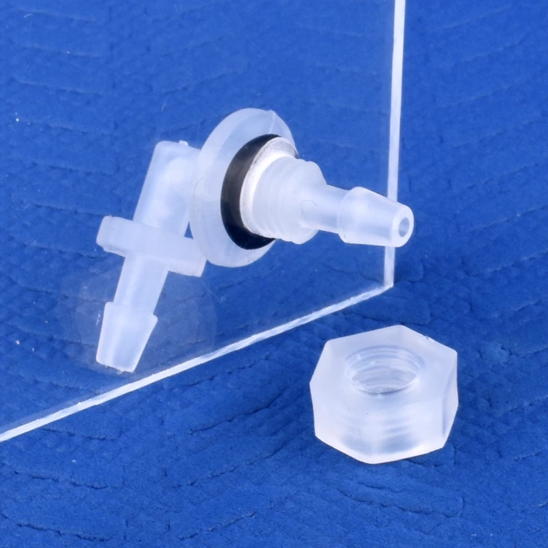 Hose Connector 5-200pcs M6-G1/2 To 2.4-11.1mm PP Pagoda Elbow Connector Nut O-Ring Irrigation Adapter