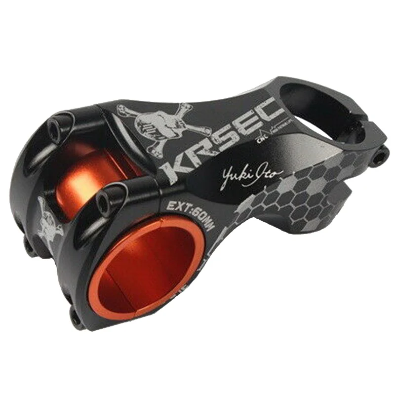 Krsec алюминий-17 ° стебли 31,8/35X60 мм Mtb Xc Dh дорожный велосипед стержень черный череп