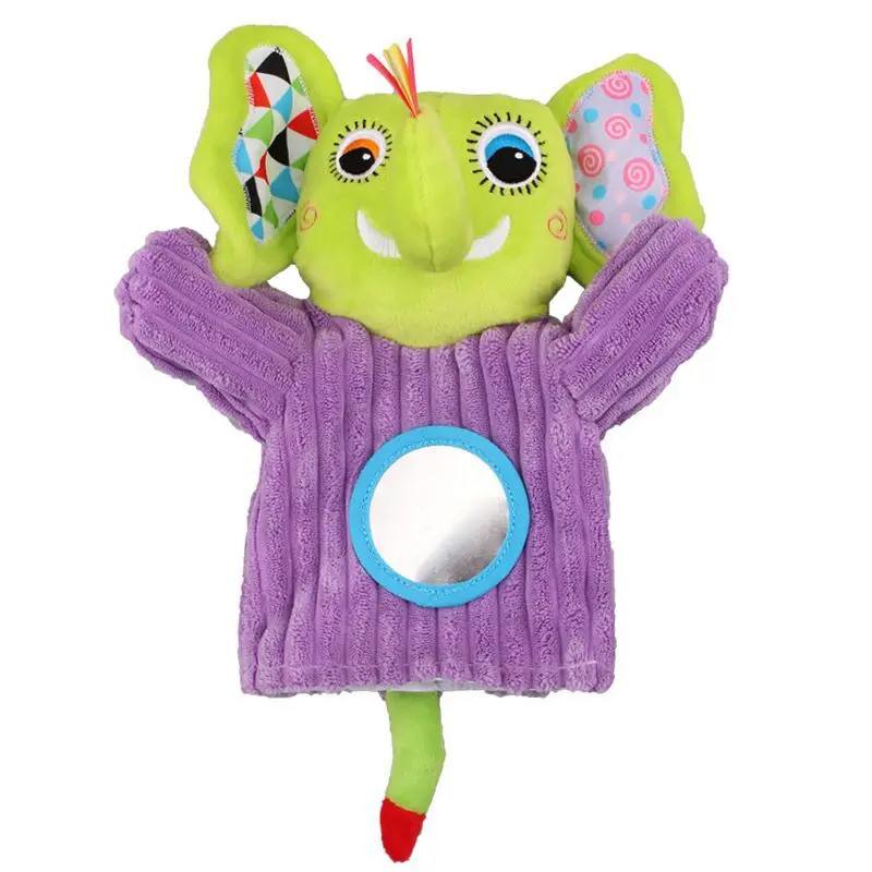 Jollybaby Happyybaby марионетки-животные раннего обучения просвещение игрушки родителей игра мягкие игрушки куклы для театра марионеток перчатки для детей - Цвет: Elephant