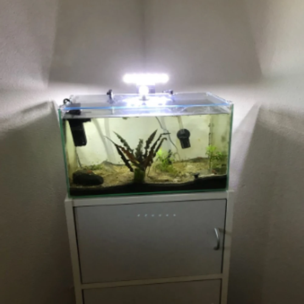 Super Bright 5W LED Aquarium Lighting Clip on Aquatic Nano Tank Lamps for Fresh Water Fish Plant Grow Light|Светильники| |