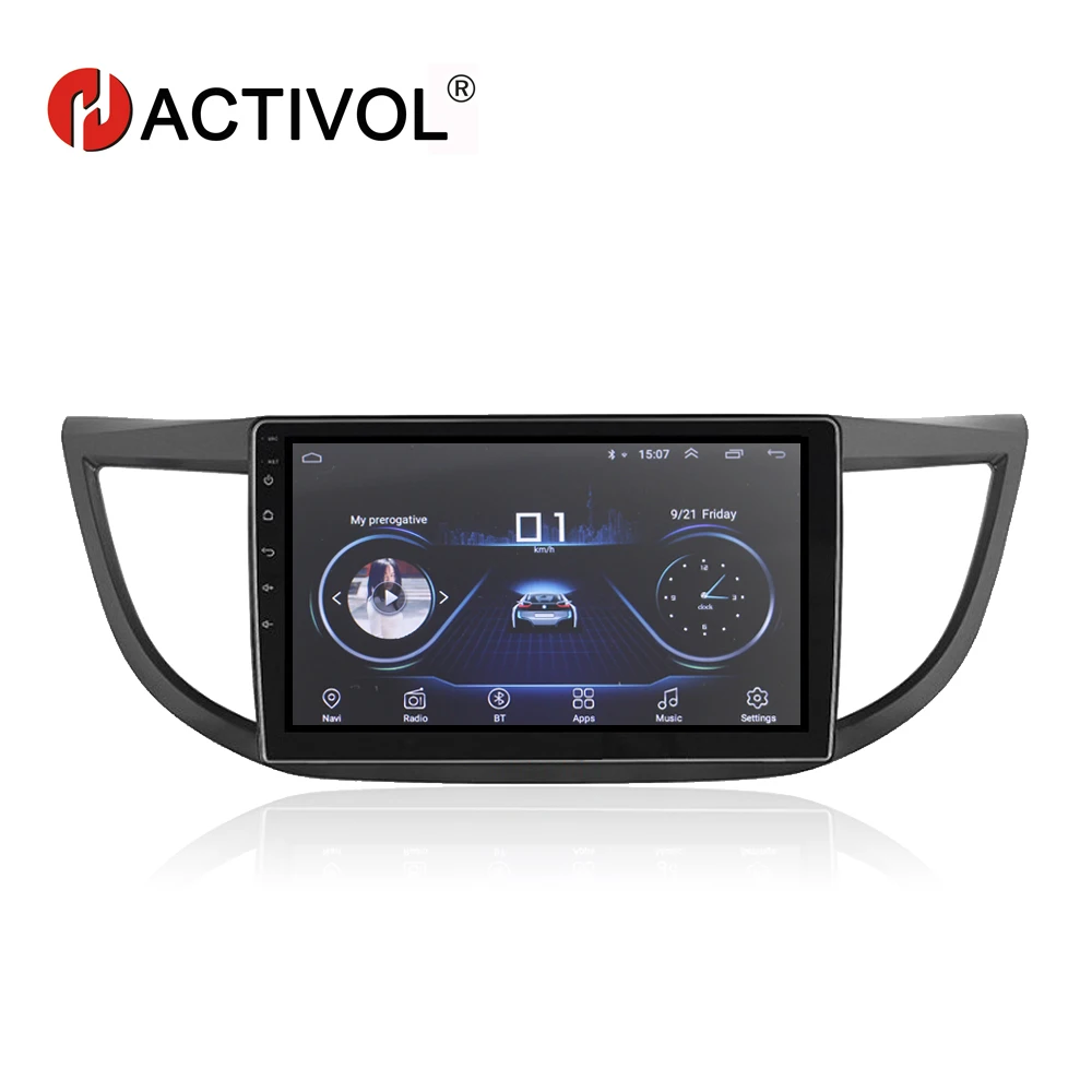HACTIVOL 10 1 &quot1024*600 четырехъядерный android 8 автомобильное радио gps navi для HONDA CR V 2012 2015