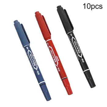 

10Pcs Double Head Art Markers Hook Line Drawing Writing Pen Student Stationery