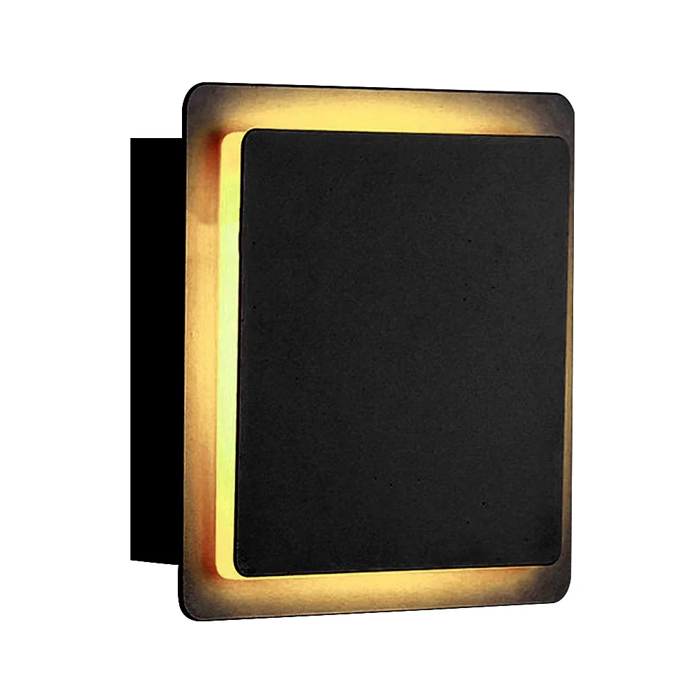 

Square 360 Degree Rotatable Home Indoor Sconce Cafe Corridor Modern Simple Bedroom Lighting Fixture Iron Craft LED Wall Lamp