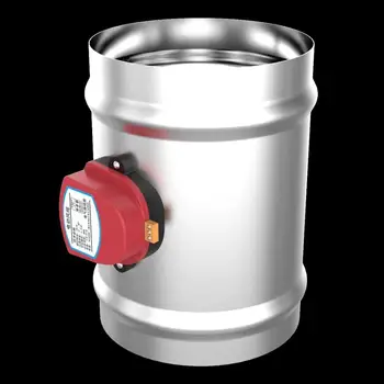 

80mm stainless steel air damper valve HVAC electric air duct motorized damper for 3 inch ventilation pipe valve 220V 24V 12V