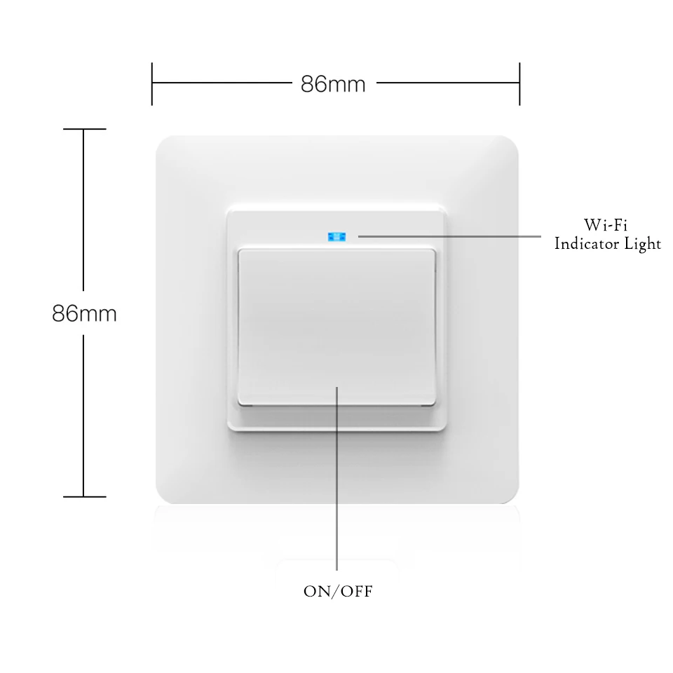 Wi-Fi DE Смарт кнопочный переключатель 1/2/3 съемный и съемный приложение Smart Life приложение Tuya дистанционного Управление работать с Alexa Google Home