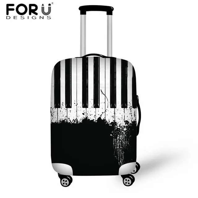 L5282 FORUDESIGNS аксессуары для путешествий с музыкальными нотами для фортепиано, чехлы с принтом для чемоданов, защитный чехол, высокое качество, пылезащитный чехол для багажа - Цвет: L5282