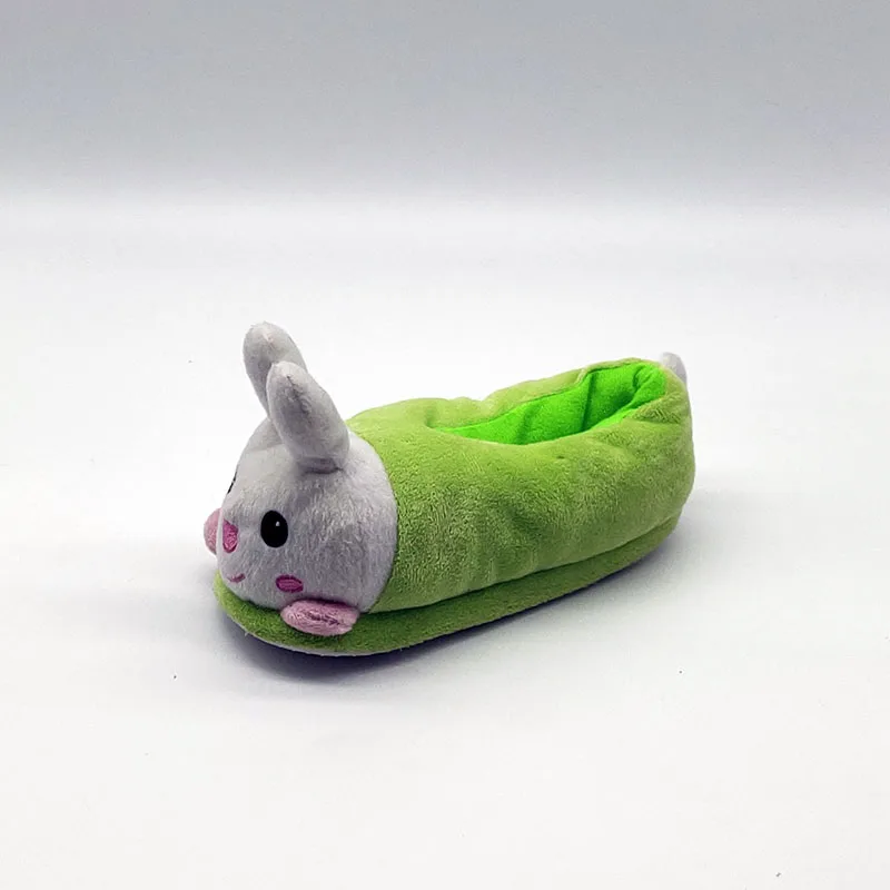 

luminous rabbit Indoor Slippers Special custom warm winter lovers children home slippers thick hard bottom shoes on floor shoes