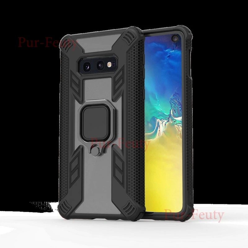 Чехол для samsung Galaxy S10e G970FD G970K G970 силиконовый защитный бампер Противоударный задняя крышка для Galaxy S10E SM-G970FD металлическое кольцо