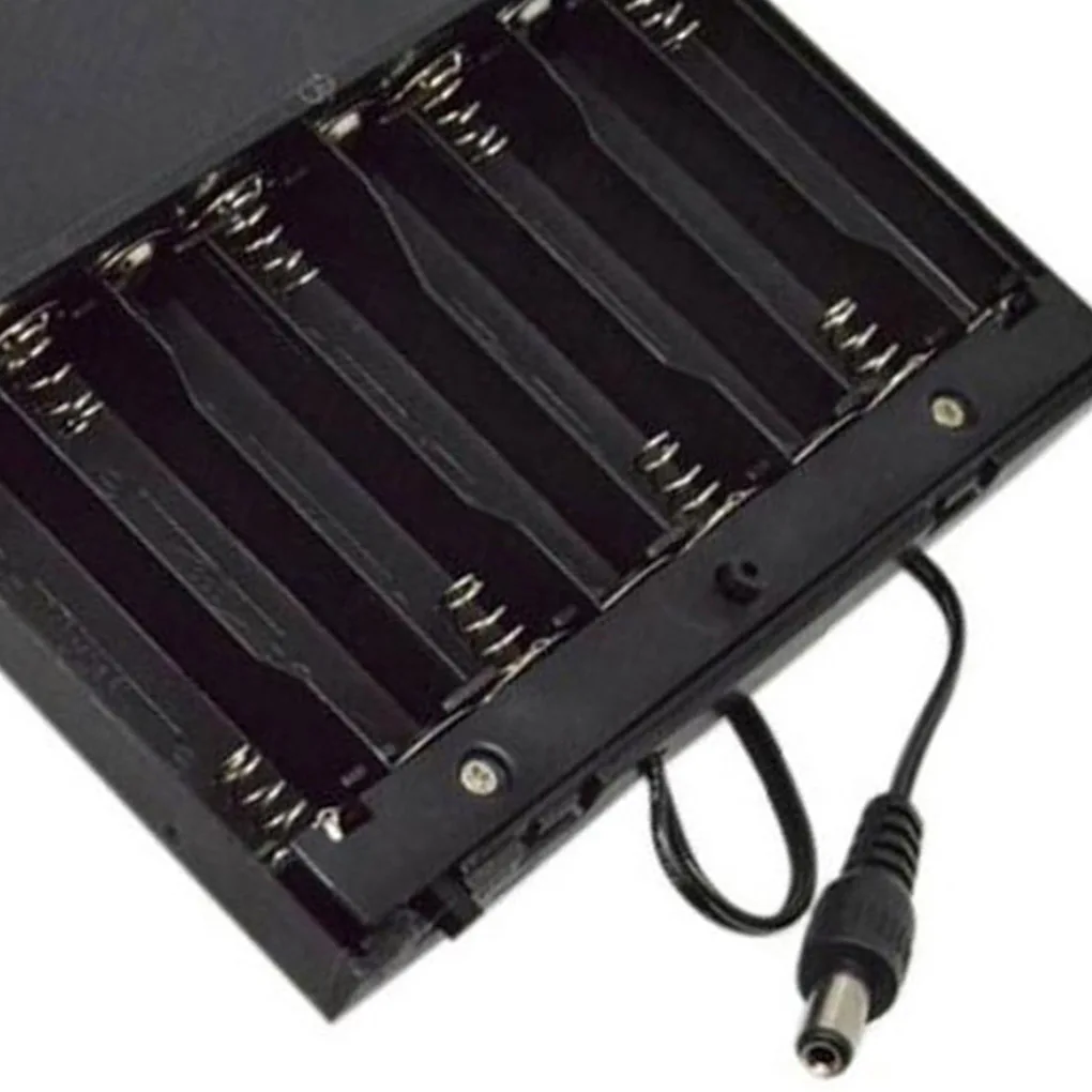 Battery Storage Box Battery Case Power Bank Box Battery Holder Power Bank Case Charging Treasure Box Battery Box 12V AA Battery Box DIY Battery Holder Packs Case With Cover