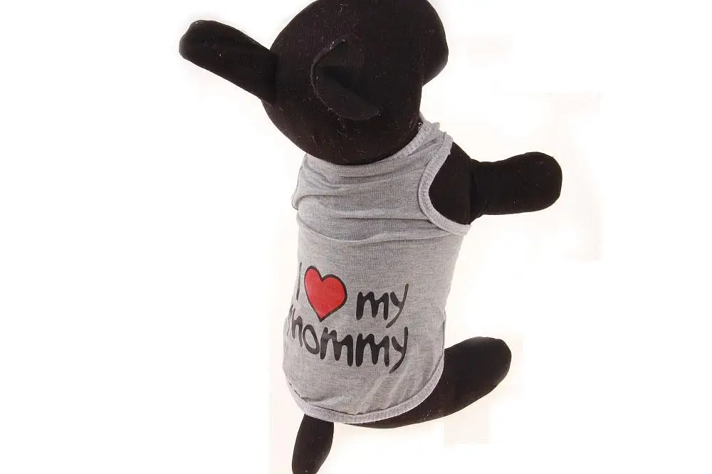 I love my parents T-shirt pet vest (4)