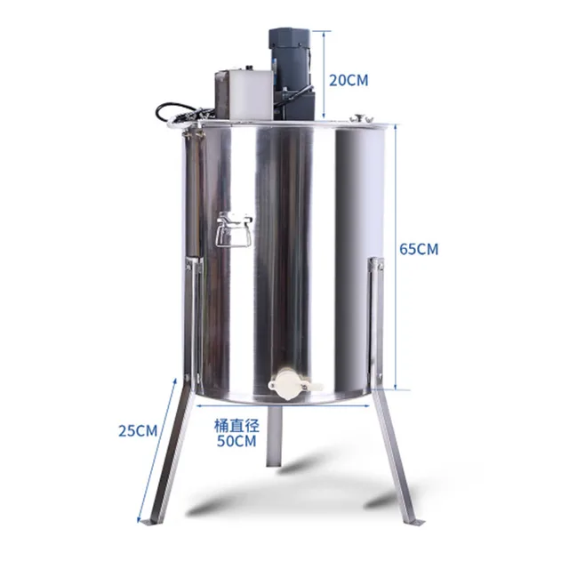 Estrattore Manuale Per Miele In Acciaio Inox - Con Filtro - Per Apicoltura Domestica - Pressa Per Favì - Foto 11