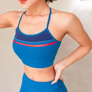 

Women Sport Bra Simple Fitness Brassier Push Up Seamless Padded Bra Quick Dry Shockproof Bra Top Gym Workout Breathable Tank Top