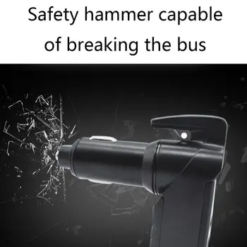 

USB Emergency Escape Tool: Life-Saving Rescue Car Charger, Spring Loaded Window Breaker, Seat belt Cutter, Dual USB Port