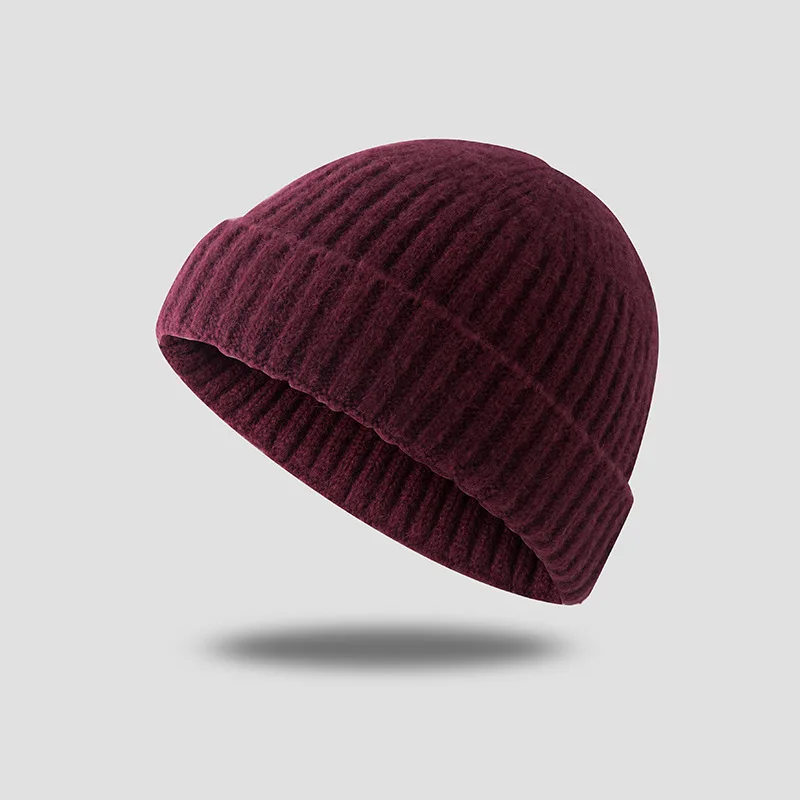 Осенняя шапка, короткие вязаные шапки Snapback, теплая шапка, мужской и женский шерстяной вязаный головной убор, хип-хоп Студенческая дыня, шапка моряка, Шапка-бини, Gorras