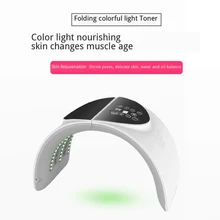 Светодиодный микропоток EMS для лица, 7 цветов, светильник, уход за лицом, удаление морщин, акне, омоложение кожи, фотон, электрическая машинка для красоты со светодиодными индикаторами
