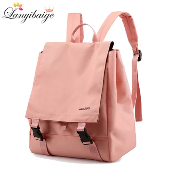 

Fashion women backpack simple canvas backpack large capacity Bookbag waterproof Ladies travel backpack school shoulder bag 2019