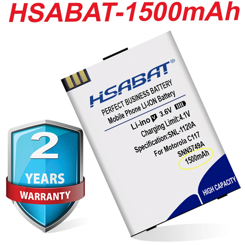 Аккумулятор SNN5749A 1500 мАч для Motorola C117 C118 C155 C139 C115 C116 C157 V171 W150I W200 | Мобильные телефоны