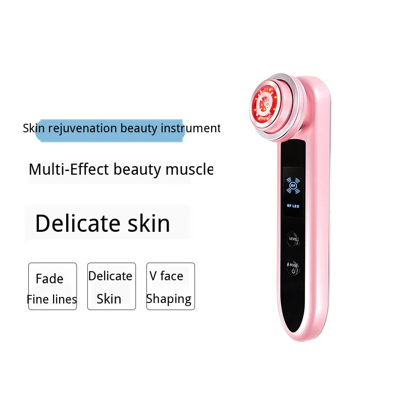  LED Phototherapy Device Face RF Radio Frequency Massager Acne Wrinkle Remover EMS Muscle Stimula V- - 4000529805321