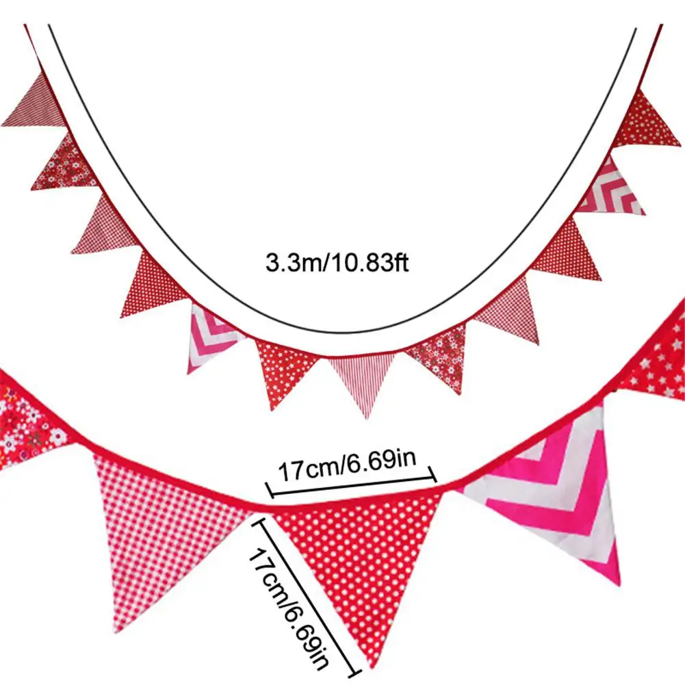 Треугольник Вымпел хлопковые флажки двухсторонняя треугольная струна флаг