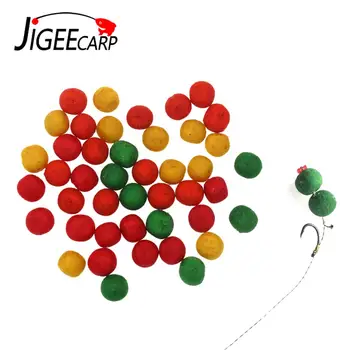

JIGEECARP 40pcs Carp Fishing Boilies Carp Bait Ball Fruits Smell Pop Ups Boilies Floating Ball Beads Carp Fishing Bait 10-12MM