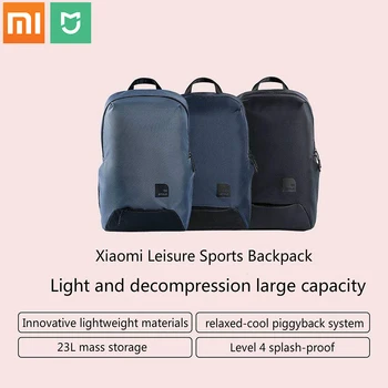 

Original Xiaomi mi Water-resistant Laptop Bag 15.6 inch 23L Polyester Youth College Leisure Backpack Strong 20kg Load-carrying