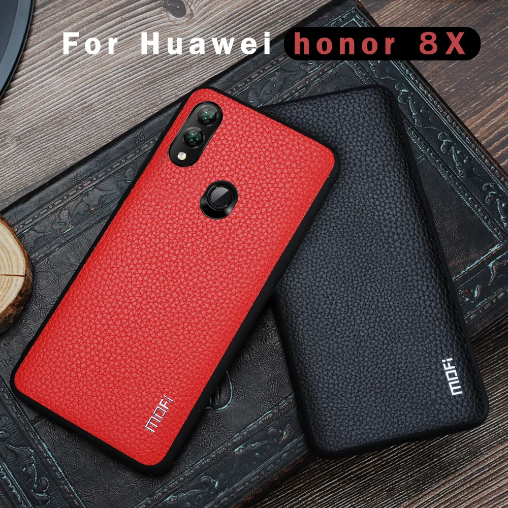 Для huawei Honor 8X чехол для huawei Honor 8X Max чехол Mofi для Honor 8X чехол Обложка на заднюю панель из искусственной кожи жесткий деловой стиль