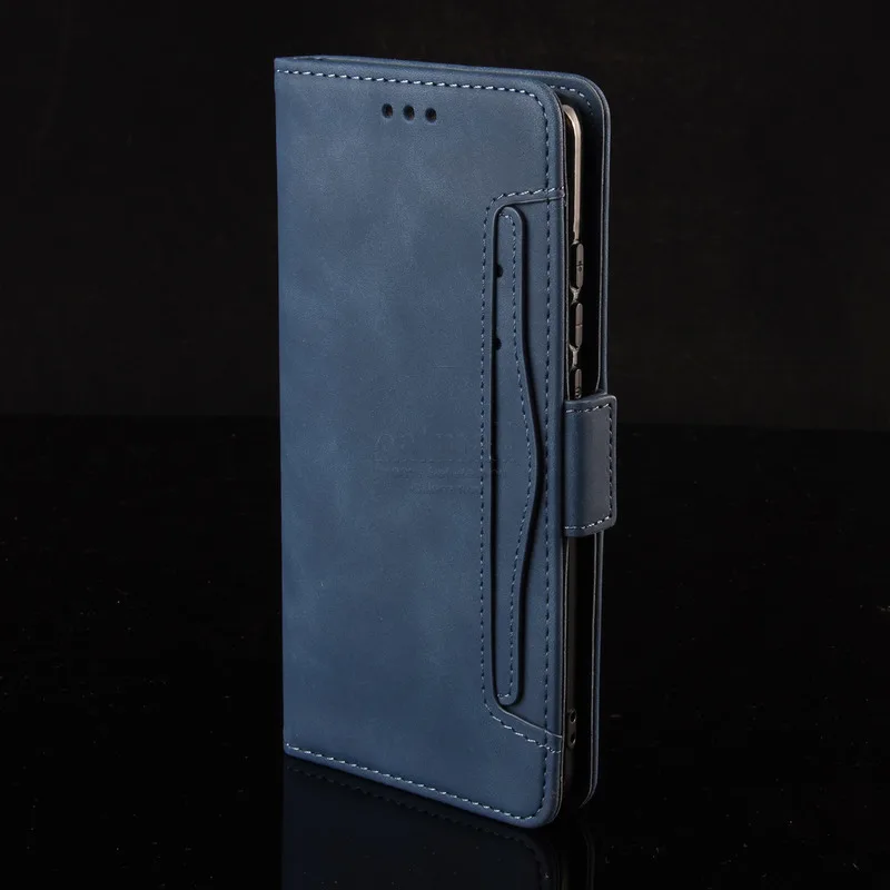 Чехлы-бумажники для Xiaomi Mi A3 чехол с магнитной застежкой книжка откидная крышка для Xiaomi Mi A3 lite кожаное отделение для фото и карточек сумки для телефонов - Цвет: Deep Blue