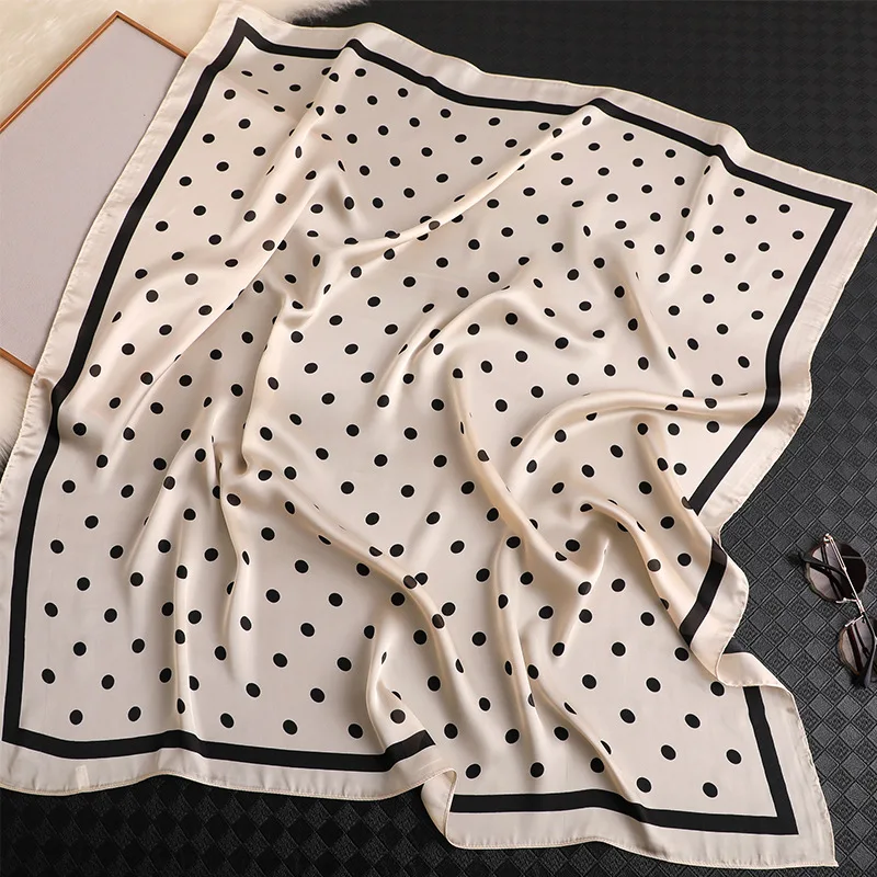 

KOI LEAPING New fashion scarf for ladies Wave point printing scarf shawl decorative headscarf Variety popular soft shawl gift