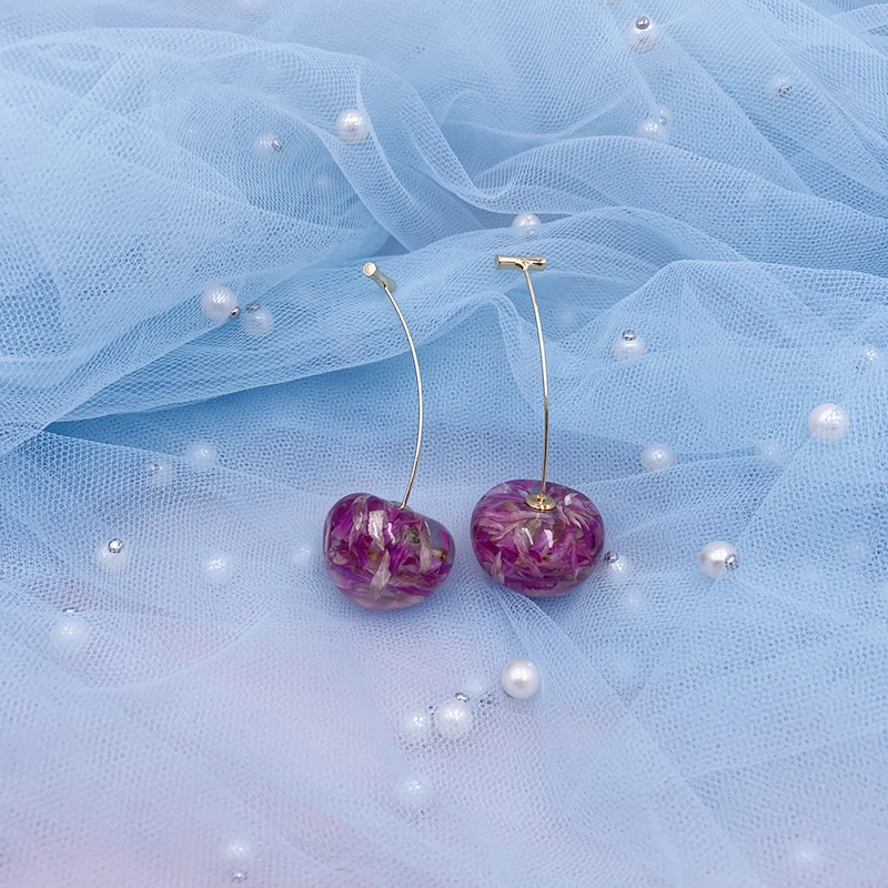 Celia Pink Cherry Earrings Cherry Earrings Urban Outfitters 2025