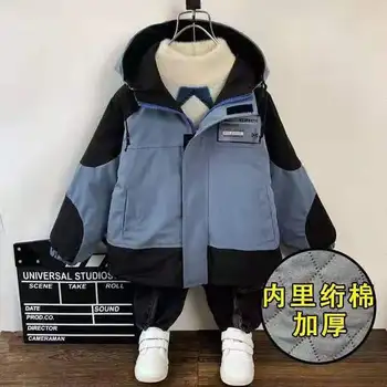 

Boys Girls Autumn Thick Coat 2020 New Korean Version Of The Children's Autumn Winter Children's Thick Windbreaker Jacket