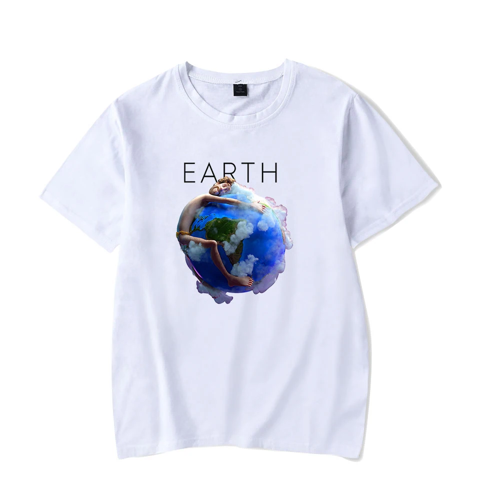 Новые белые футболки Lil Dicky Earth мужские/женские модные летние с коротким рукавом