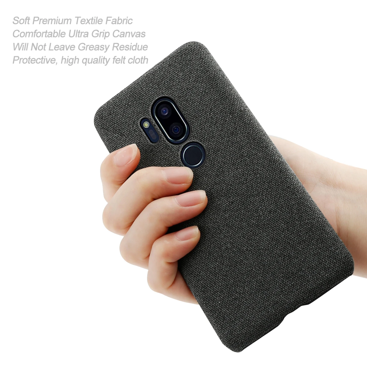 Для LG V40 G7 задняя крышка ультра тонкий жесткий ПК Тканый дизайн против царапин ударопрочный телефон протектор Coque Fundas простой стиль скраб