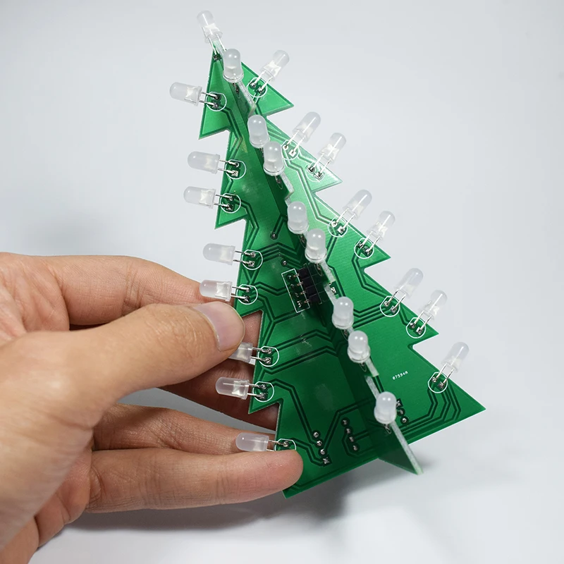 Носки с трехмерной аппликацией в виде 3D Рождественская елка светодиодный DIY Kit