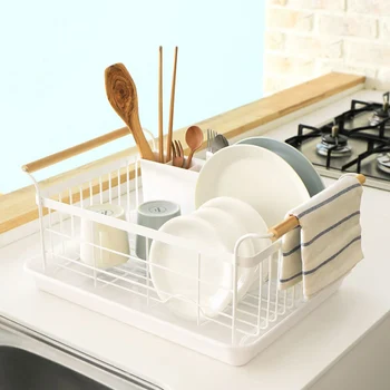 

Plate Holder Modern Utensil Drainer Chopsticks Spoon Kitchen Rack Cup-Drying-Holder Rack Drainer Kitchen Sink Organizer