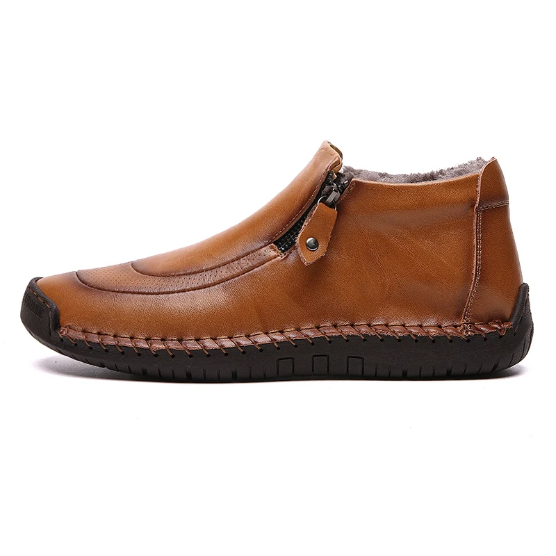 SK-H7709-Yellowbrown SKINDEEP/; модный светильник; кожаная мужская обувь ручной работы - Цвет: SK-H7709-Yellowbrown