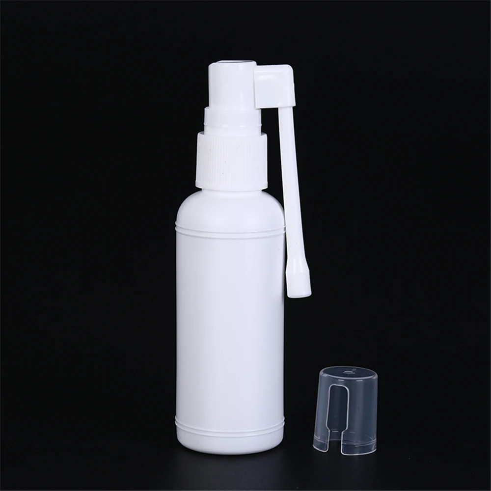 Plastic Nasal Spray Bottle 20/50ML 360 Degree Rotation Atomizer Refillable Empty Throat Sprayer Pump Snoot Cleaning Container