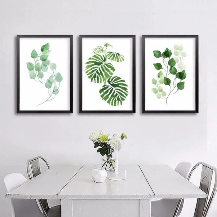 

Triple Gradient Color Green Leaves Computer Airbrush Painting AliExpress Amazon Wish Decorative Painting Core