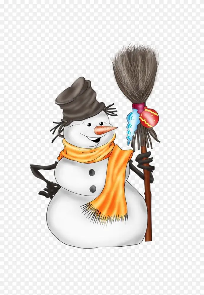 雪人画奥拉夫剪贴画-雪人