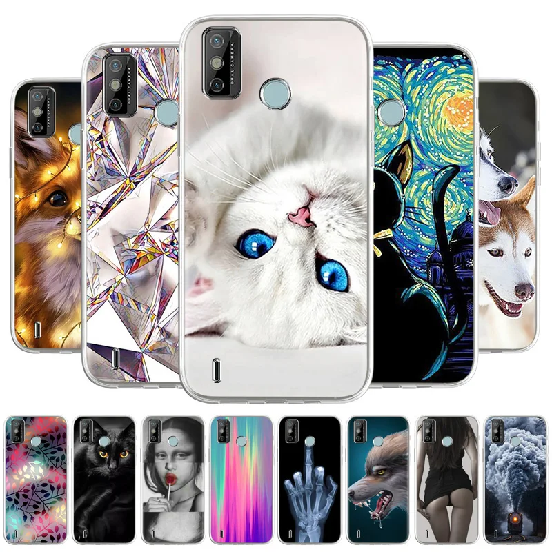 Чехол с животными для Tecno Spark 5 Air силиконовый чехол 6 Go 2020 3 4 Lite Power Spark6 s Cute Fox |
