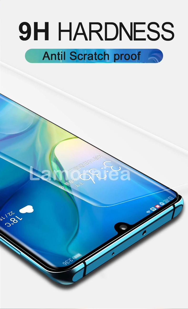 Ультрафиолет, полностью проклеенное закаленное стекло для huawei P30 Pro, защита экрана P30 Lite 21D, УФ-пленка для huawei P20 mate 20 30 Pro Lite