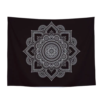 

150x200cm Aubusson Tapestry Wall Hanging 100% Polyester Boho Decor Geometric Moroccan Dorm Curtains