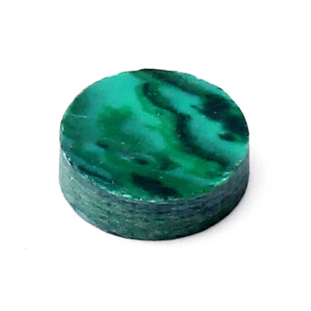 10Pcs Guitar Fretboard Dot Markers Malachite Inlay for Electric Guitar 6.3mm