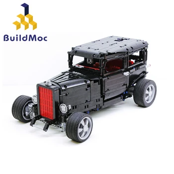 

BuildMoc RC For Mustang 1932 Hot Model Building Block Technic Racing City Car Bricks Toys for Kids